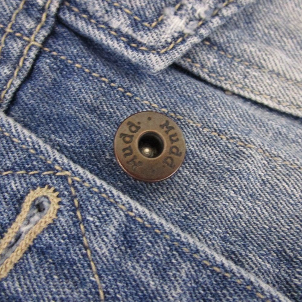 Mudd Distressed Denim Vest - Picture 11 of 14